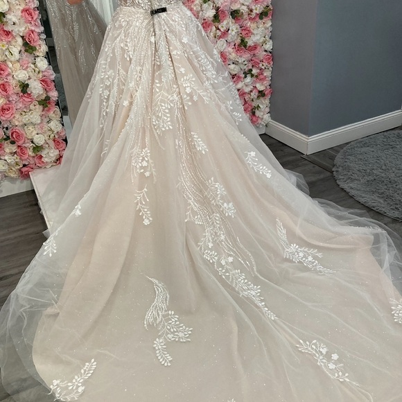 Ball gown wedding dress. Size 14. Never altered and never worn. - Picture 3 of 7